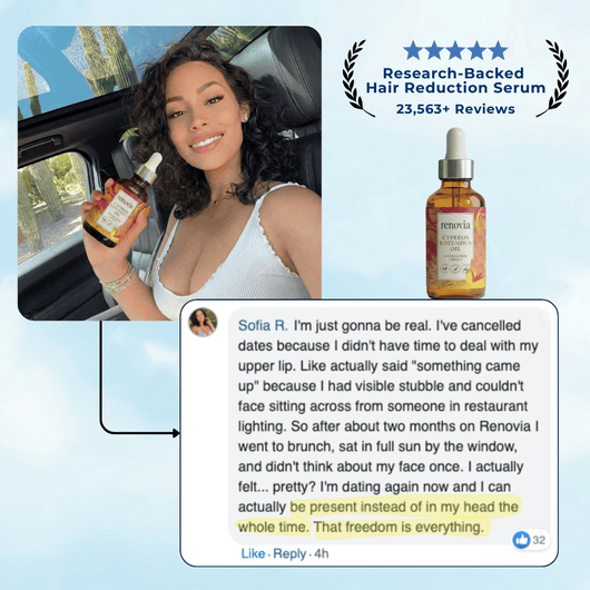 Renovia™ Cyperus Rotundus Skin Serum | Stop Unwanted Hair Growth Naturally