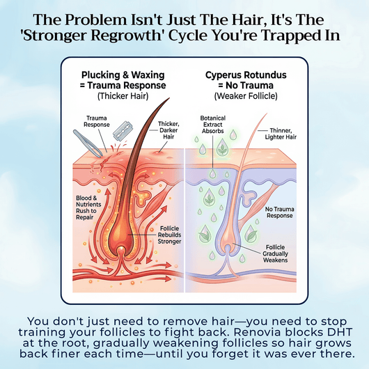 Renovia™ Cyperus Rotundus Skin Serum | Stop Unwanted Hair Growth Naturally