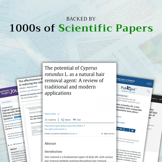 Renovia™ Cyperus Rotundus Skin Serum | Stop Unwanted Hair Growth Naturally